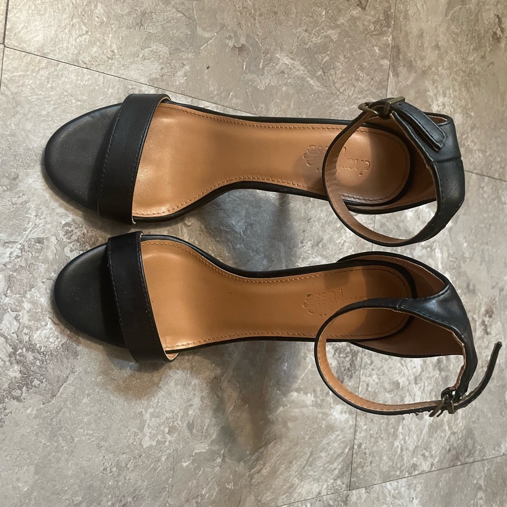 Black Leather Heels